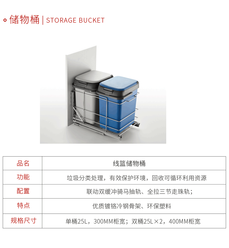 壹号娱乐五金厨房储物桶
