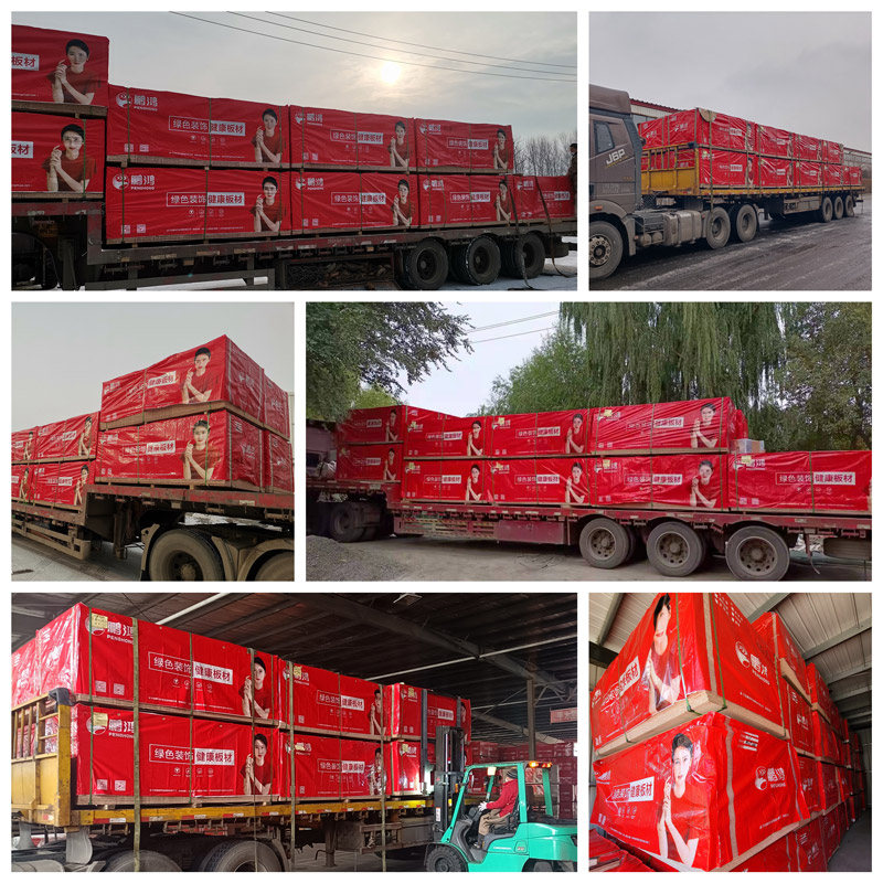 壹号娱乐实木颗粒板发货